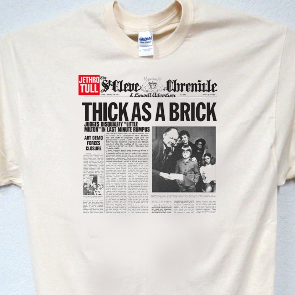 JETHRO TULL, THICK AS A BRICK, COOL MENS TEE T-1914